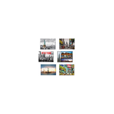 6 set New York NYC Souvenir Large Photo Picture Fridge Magnets 2.5 x 3.5 inch - Pack of 6