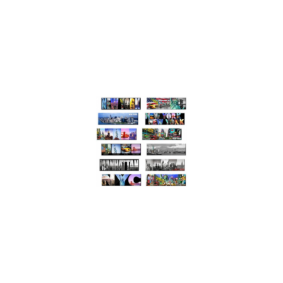 UNIVERSAL SOUVENIR 6 Set New York NYC Souvenir Photo Picture Fridge Magnets 2 x 3 inch - Pack of 6